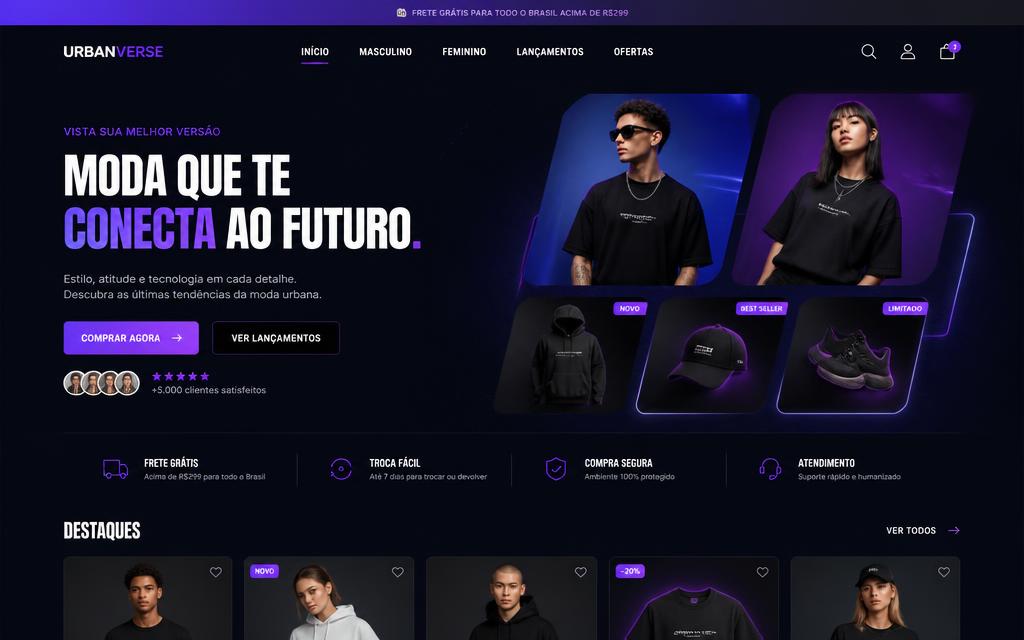 Prévia do projeto UrbanVerse